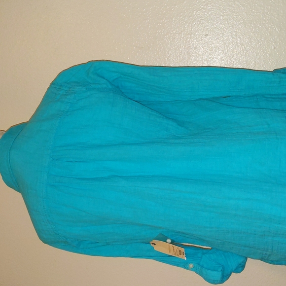 NWT St John's Bay long sleeve button down top size M - Picture 12 of 15